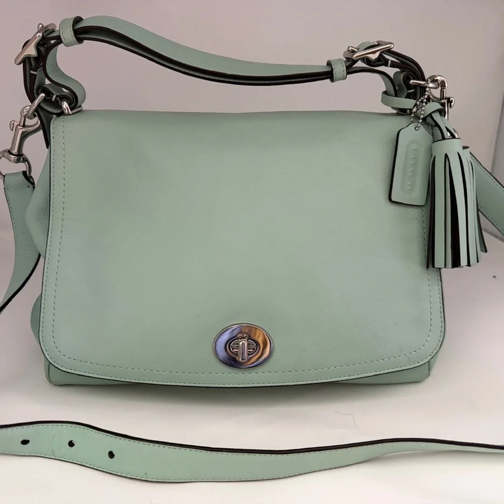 SOLD Coach Legacy Romy Top Handle Crossbody Bag with Tassel - Picture 1 of 6